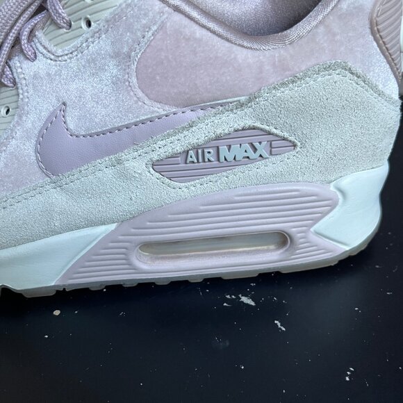 Nike Women's Air Max 90 Velvet Particle Rose Shoes Sneakers Size 10 - Picture 7 of 13